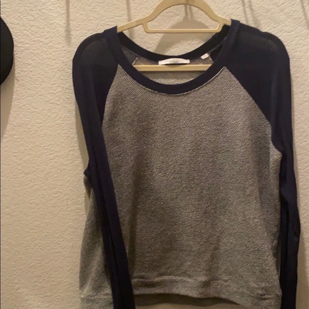 BELLA LUXE mixed material sweater